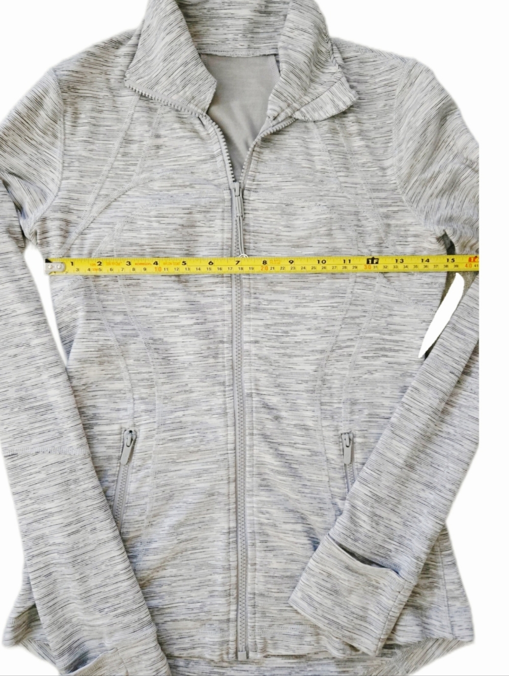 Lululemon Define Jacket Gray Space Dye Size 6 - Picture 3 of 6